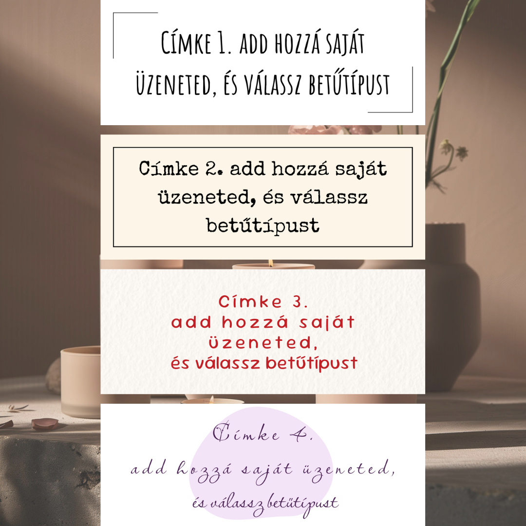 Personalizovaná svíčka v černé kovové dóze