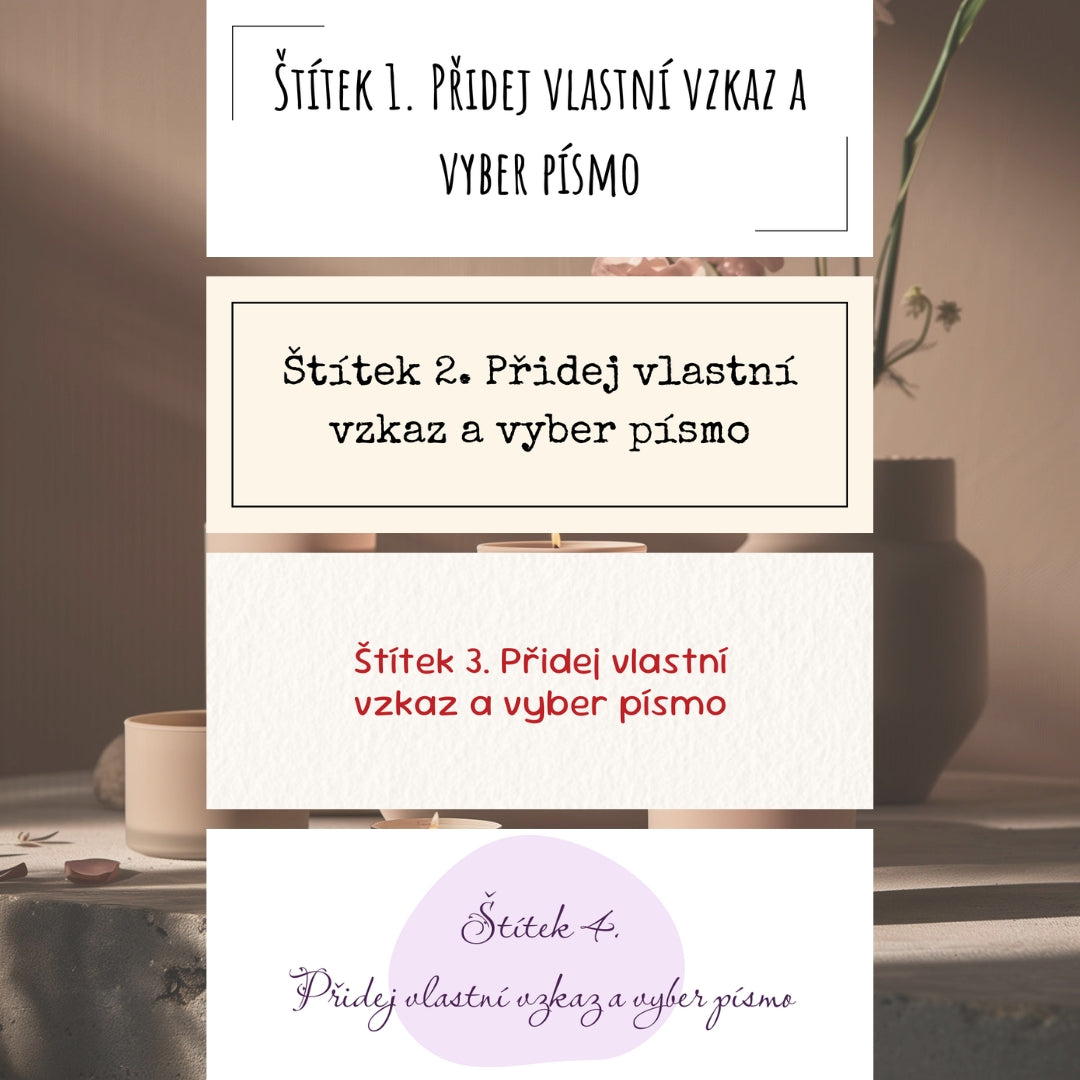 Personalizovaná vonná svíčka - v kovové dóze