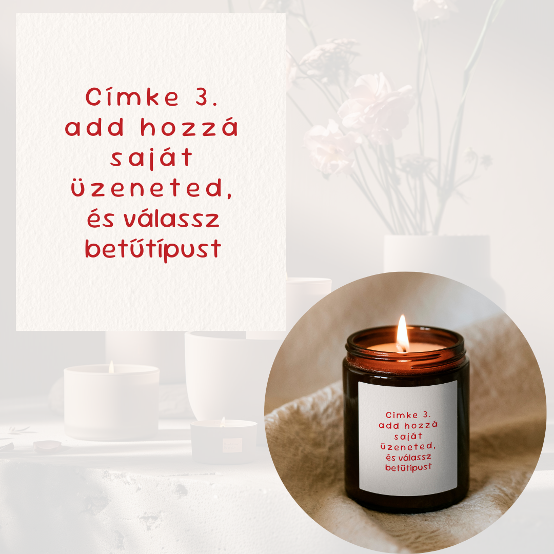 Personalizovaná svíčka v hnědé dóze
