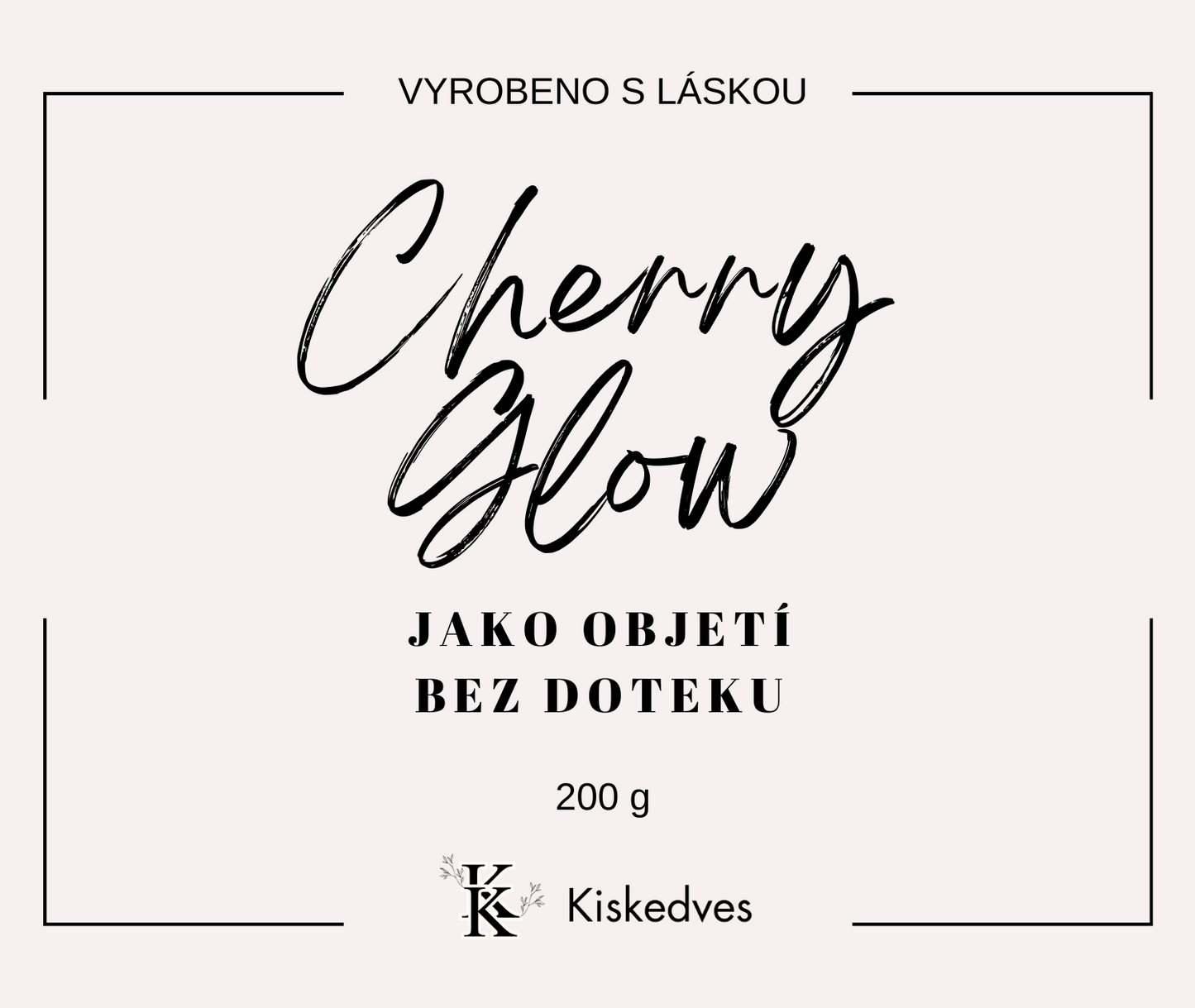 Cherry Glow - Vonná svíčka od Kiskedves
