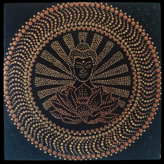 Mandala – závěsná dekorace na zeď 30×30 (01)