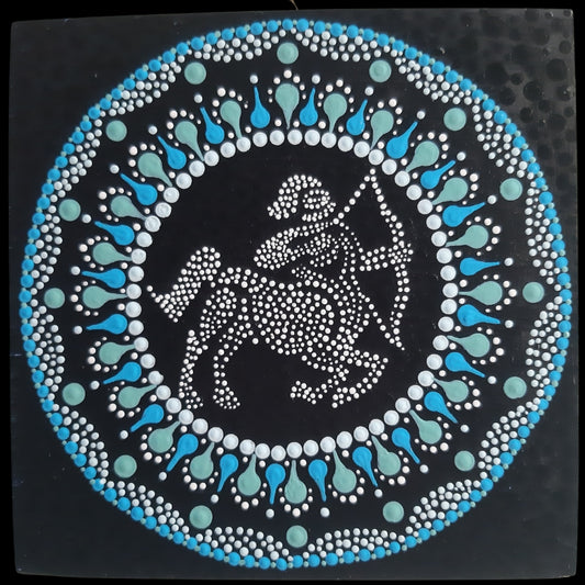 Mandala – závěsná dekorace na zeď 20×20 (10)