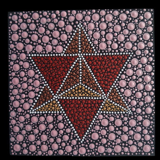 Mandala – závěsná dekorace na zeď 20×20 (09)