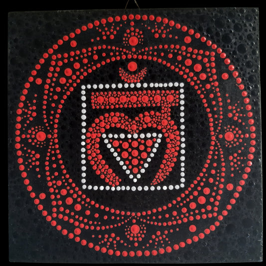 Mandala – závěsná dekorace na zeď 20×20 (02)