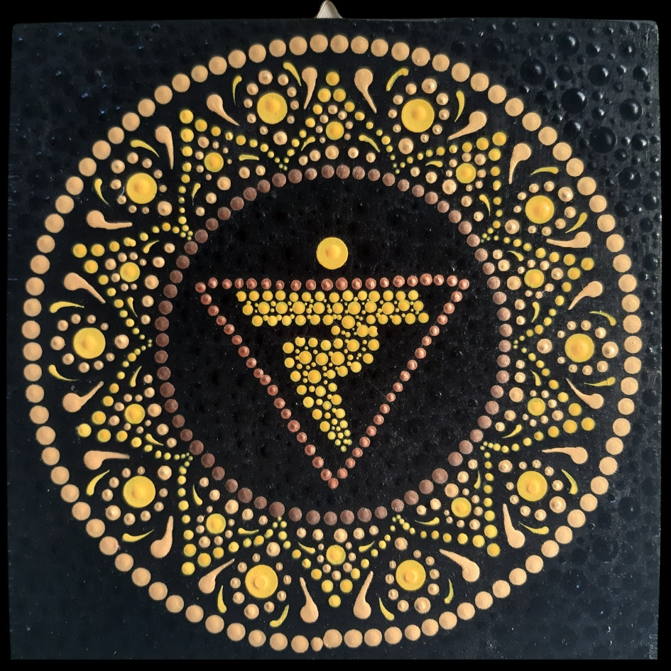 Mandala – závěsná dekorace na zeď 20×20 (04)