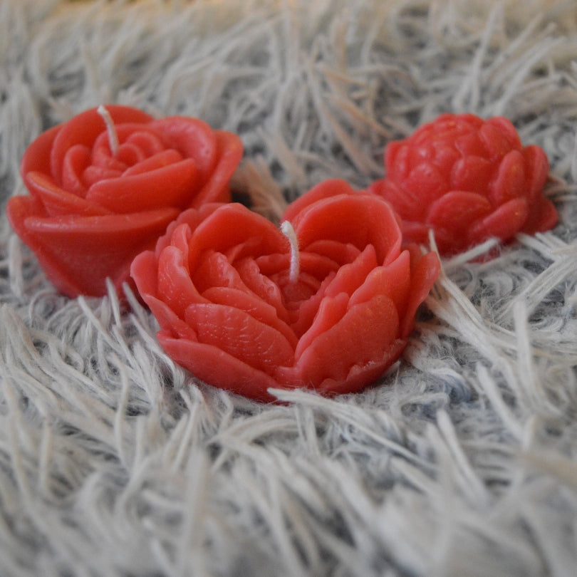 Sada svíček Rose & Heart Harmonie (3 kusy)