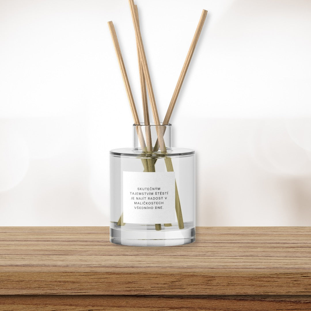 Tyčinkový aroma difuzér s inspirativním vzkazem