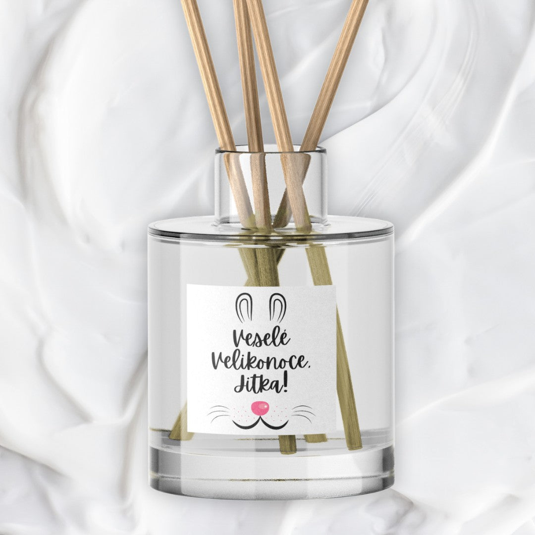 Personalizovaný velikonoční aroma difuzér s vlastní etiketou Kiskedves