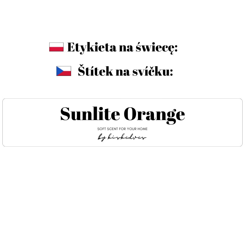 Sunlite Orange - v kovové dóze