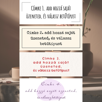 Personalizovaná svíčka v černé kovové dóze