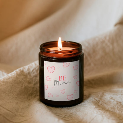 Be mine – svíčka v hnědé sklenici