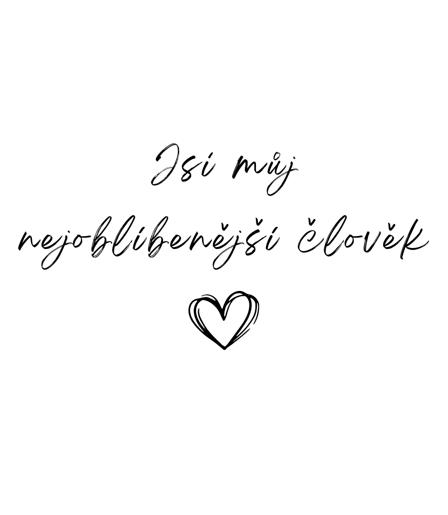 Vonná svíčka „Jsi můj nejoblíbenější člověk“