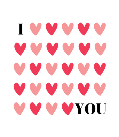 I ❤️ YOU – svíčka v hnědé sklenici